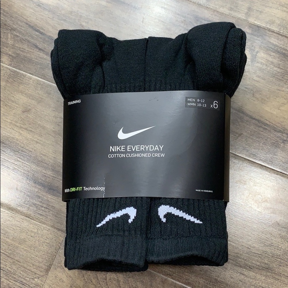 NIKE EVERYDAY COTTON CUSHIONED CREW SOCKS - Picture 3 of 16